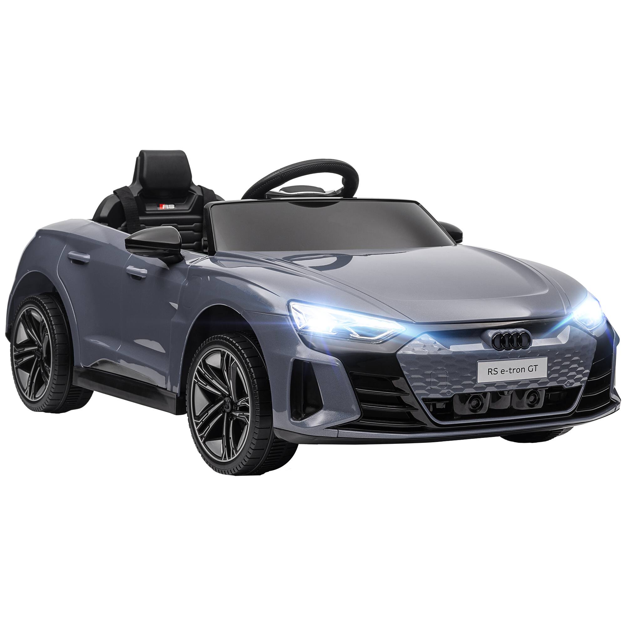 Front. Aosom - Licensed Audi RS e-tron GT 12V Kids Ride On Car, Electric Vehicle with Parent Remote, Music, Lights, for Toddlers.