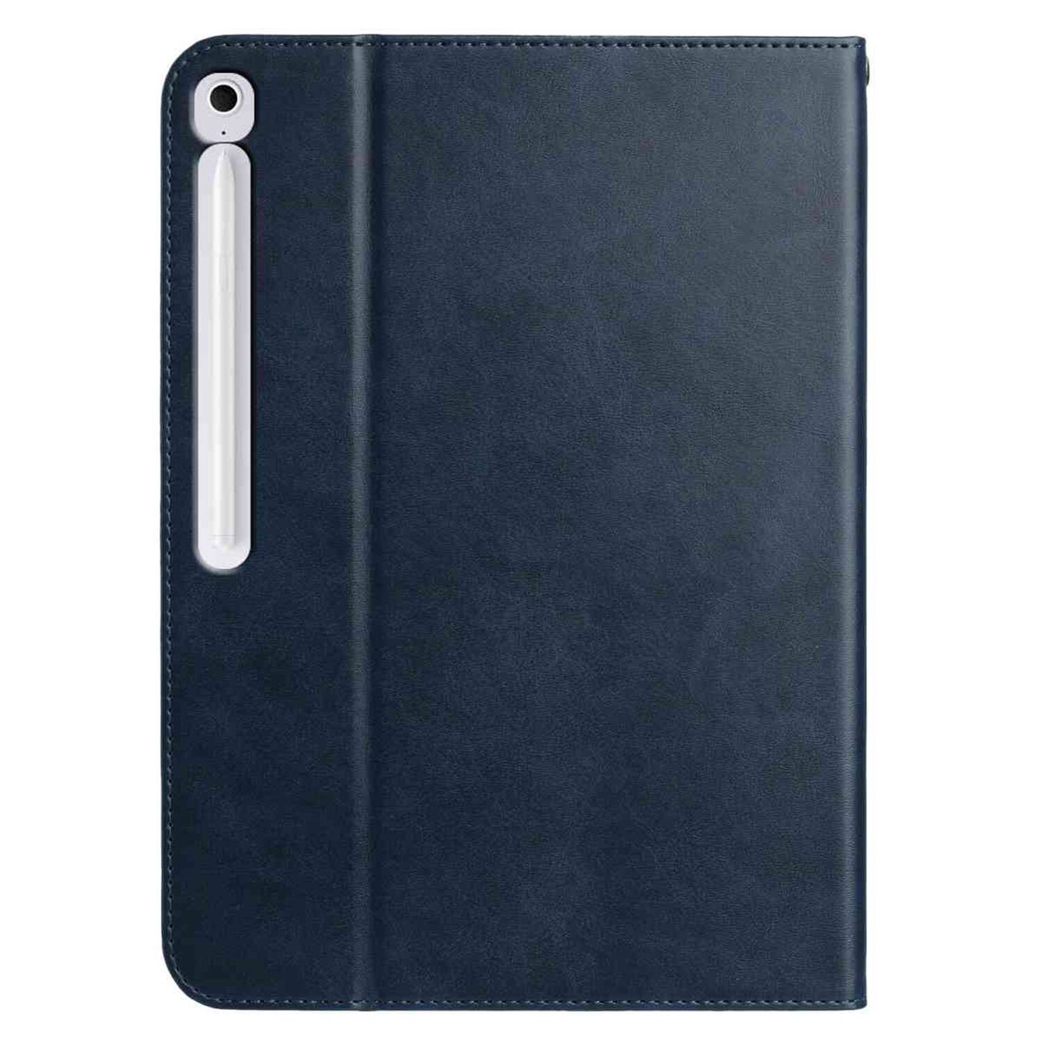 Alt View 4. Dteck - Retro PU Leather Folio Case for Samsung Galaxy Tab S10 FE+ 2025 13.1" (SM-X620),Shockproof Flip Card Slot Holder Cover - Darkblue.