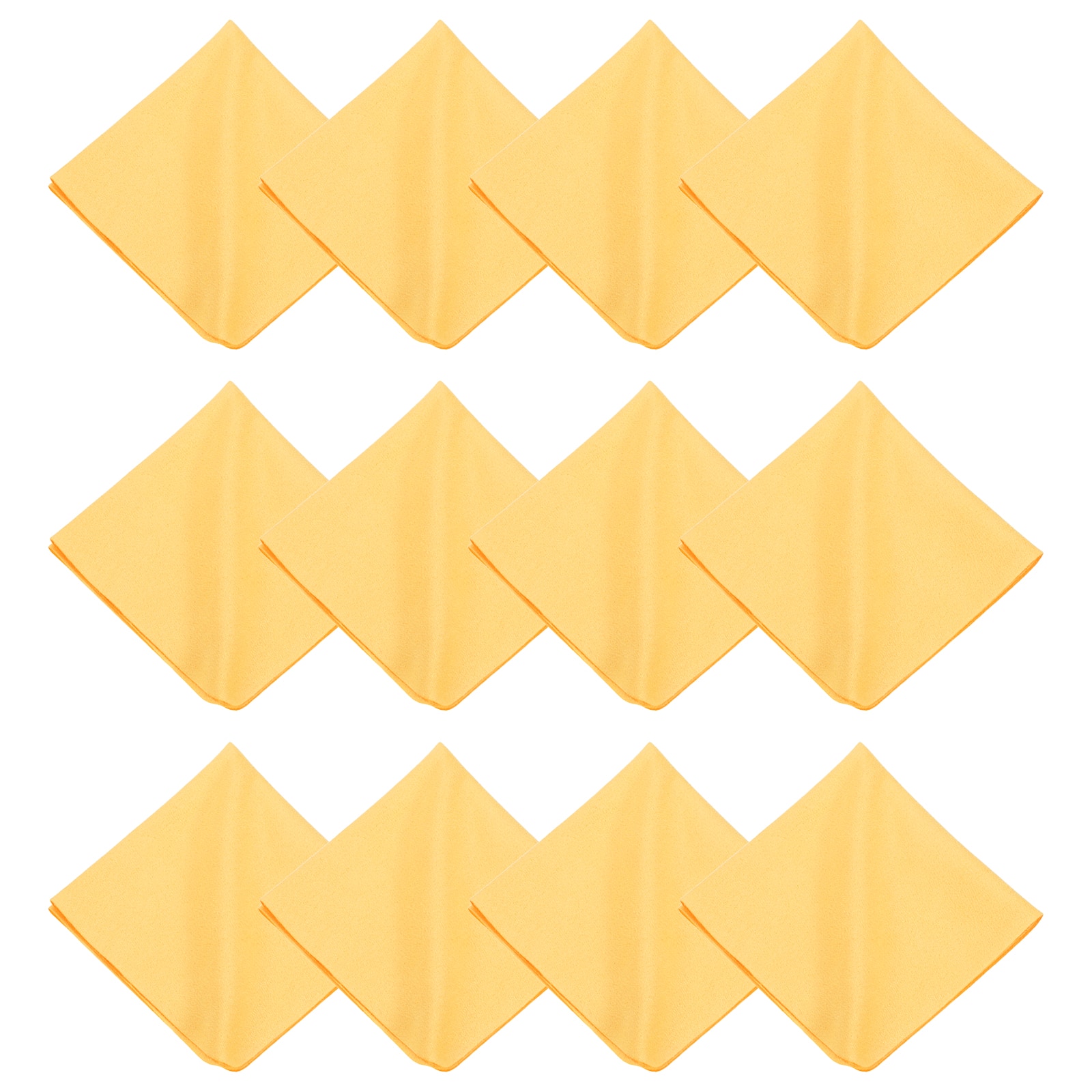 Unique Bargains - 12pcs Microfiber Cleaning Cloth 12x12 inch for Glasses Screens Phones Lenses - Yellow price history on PriceWatchPro