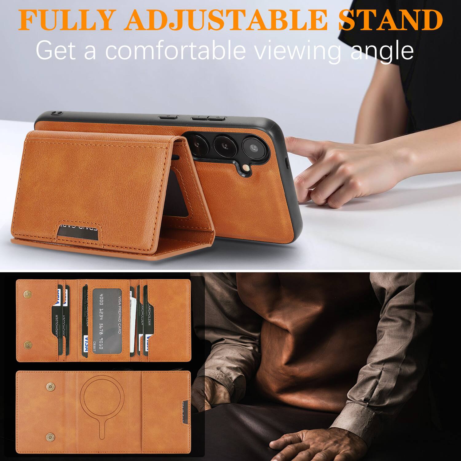 FULLY ADJUSTABLE STAND  
Get a comfortable viewing angle