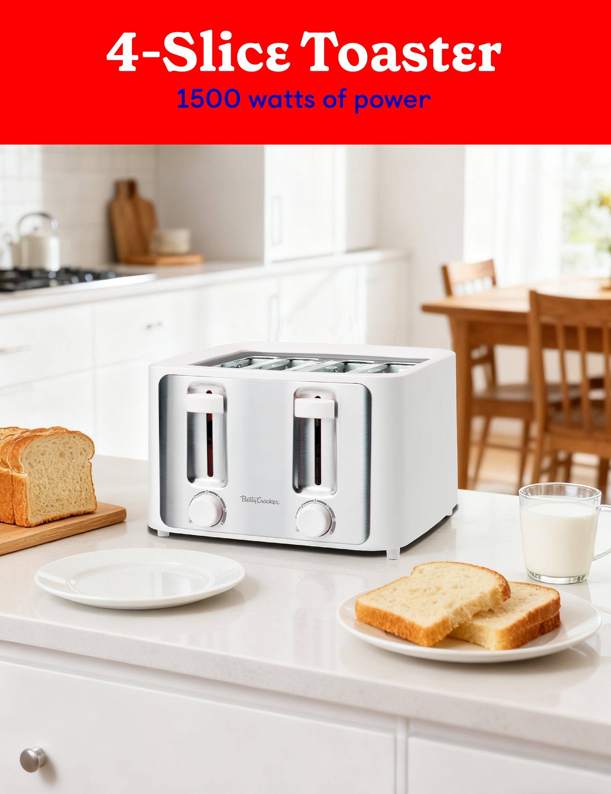 4-Slice Toaster  
1500 watts of power