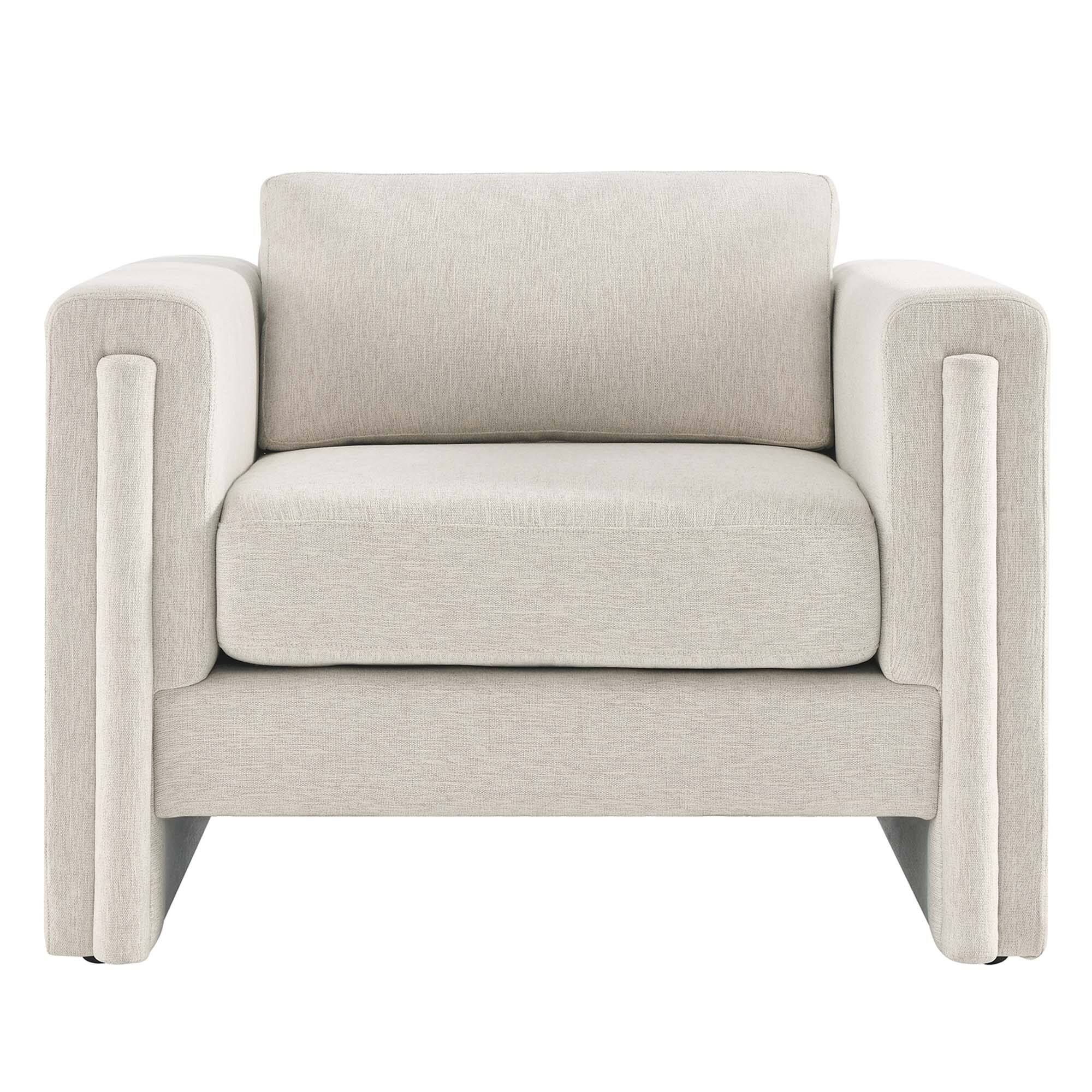 Alt View 2. Modway - Visible Fabric Armchair by Modway - White.