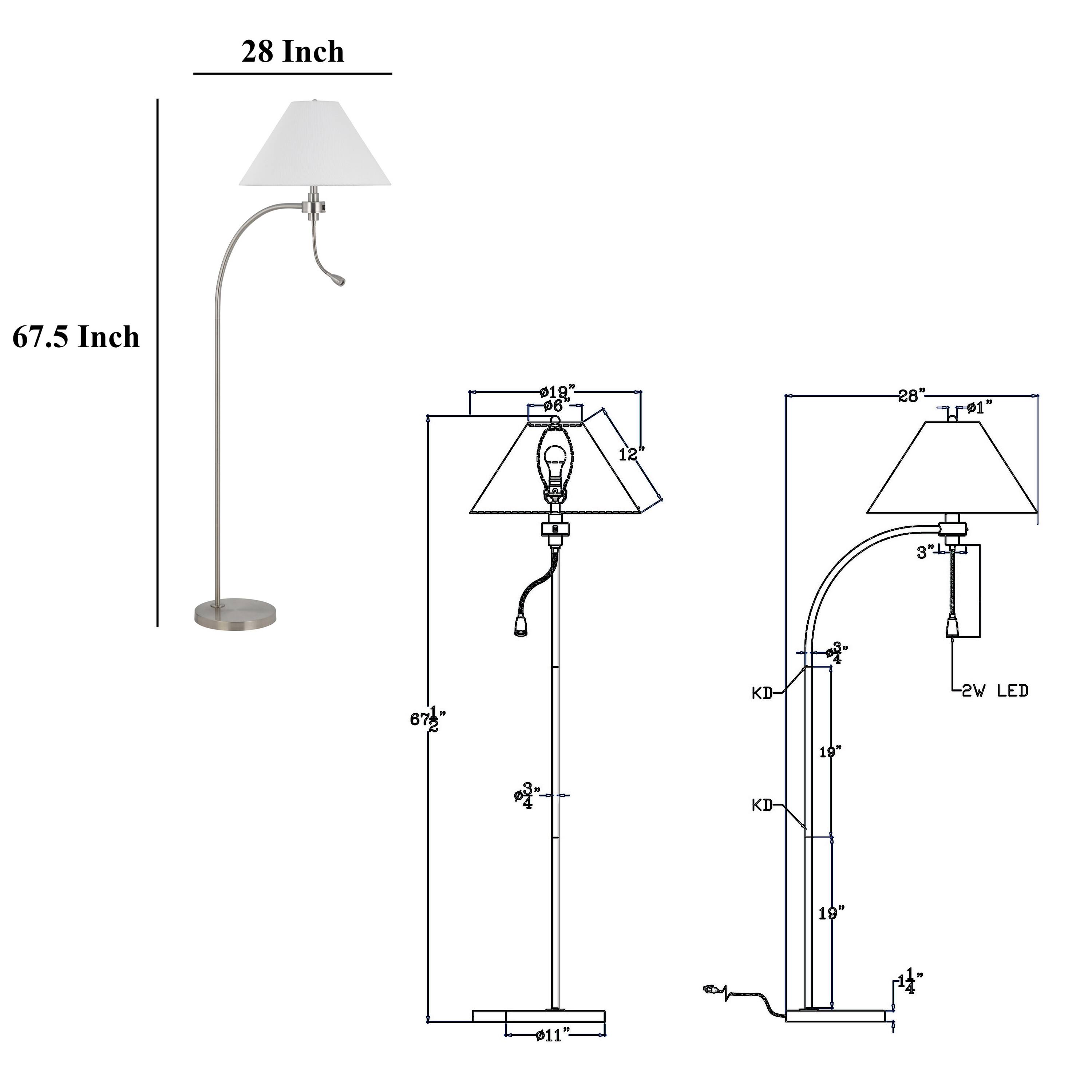 28 Inch  
67.5 Inch  
p19" 06  
28" H01  
12  
3"LT  
" 67g"  

KD KD  
19  
2W LED  
19"  
of  
114"  
11"