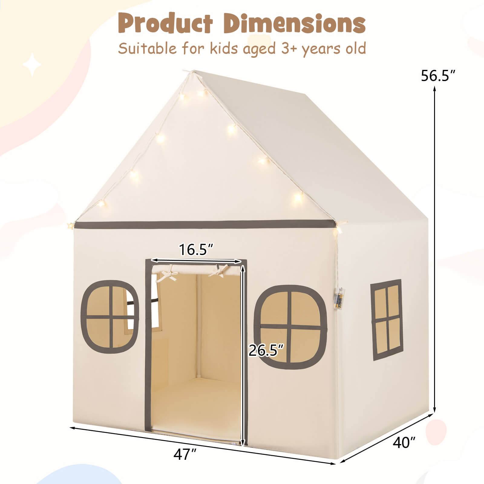 Product Dimensions  
Suitable for kids aged 3+ years old  
56.5" x 47" x 40" x 26.5" x 16.5"