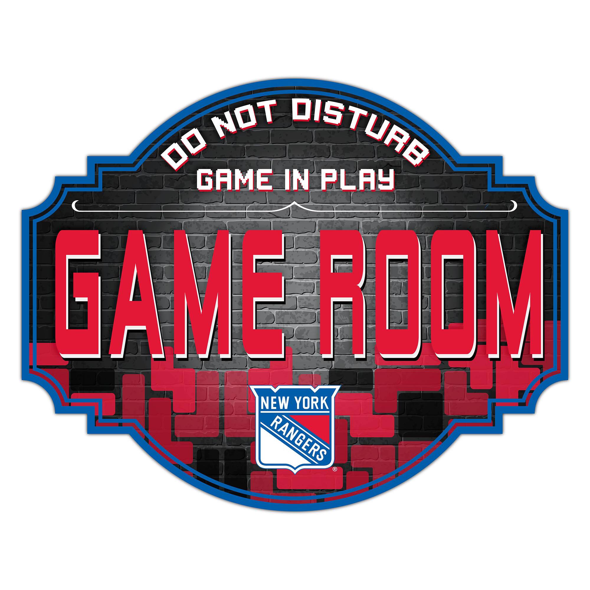 New York Rangers 12'' Game Room Tavern Sign