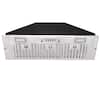 Front. Akicon - Akicon 36 in. 600 CFM Ducted Range Hood Insert in Stainless Steel - Stainless steel.