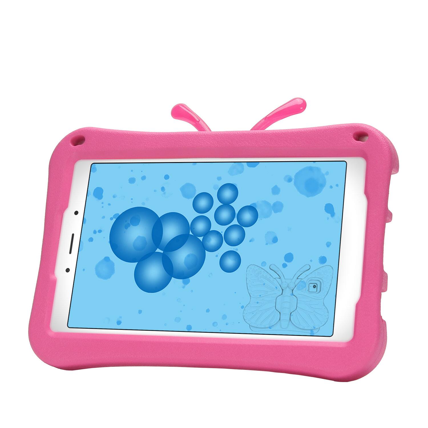 Alt View 1. Dteck - Kids Butterfly Case for Samsung Galaxy Tab A9 8.7" 2023 & Tab A7 Lite 8.7" 2021,3D Cartoon EVA Shockproof Stand Cover - Rose.