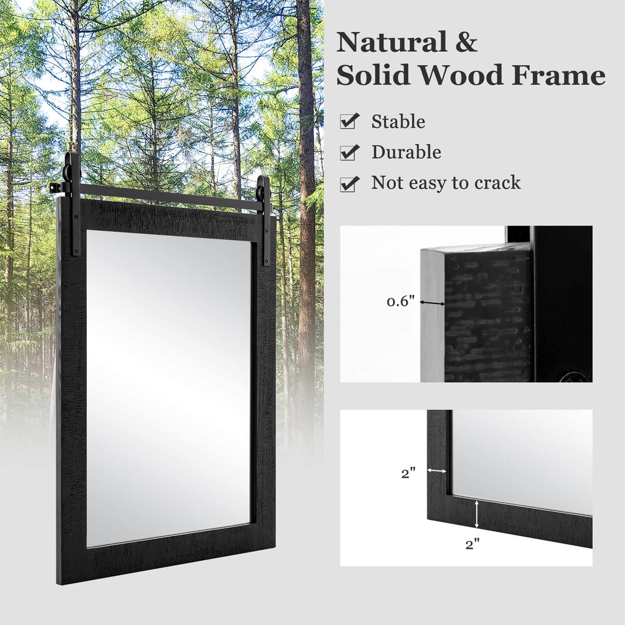 Natural & Solid Wood Frame

- Stable
- Durable
- Not easy to crack

0.6"
2"
2"