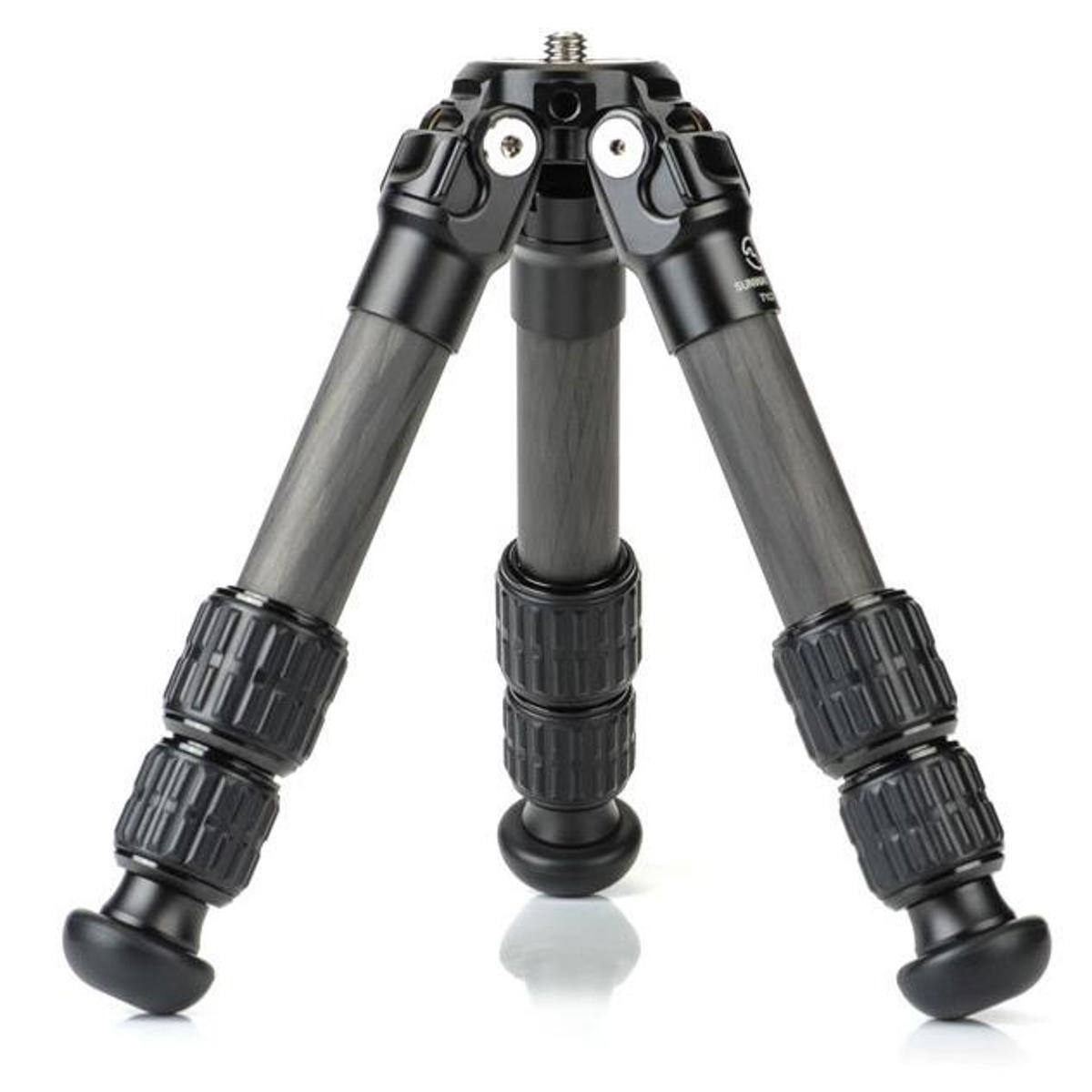 Front. SunwayFoto - SunwayFoto T1C30N Mini 3-Section Carbon Fiber Tripod.