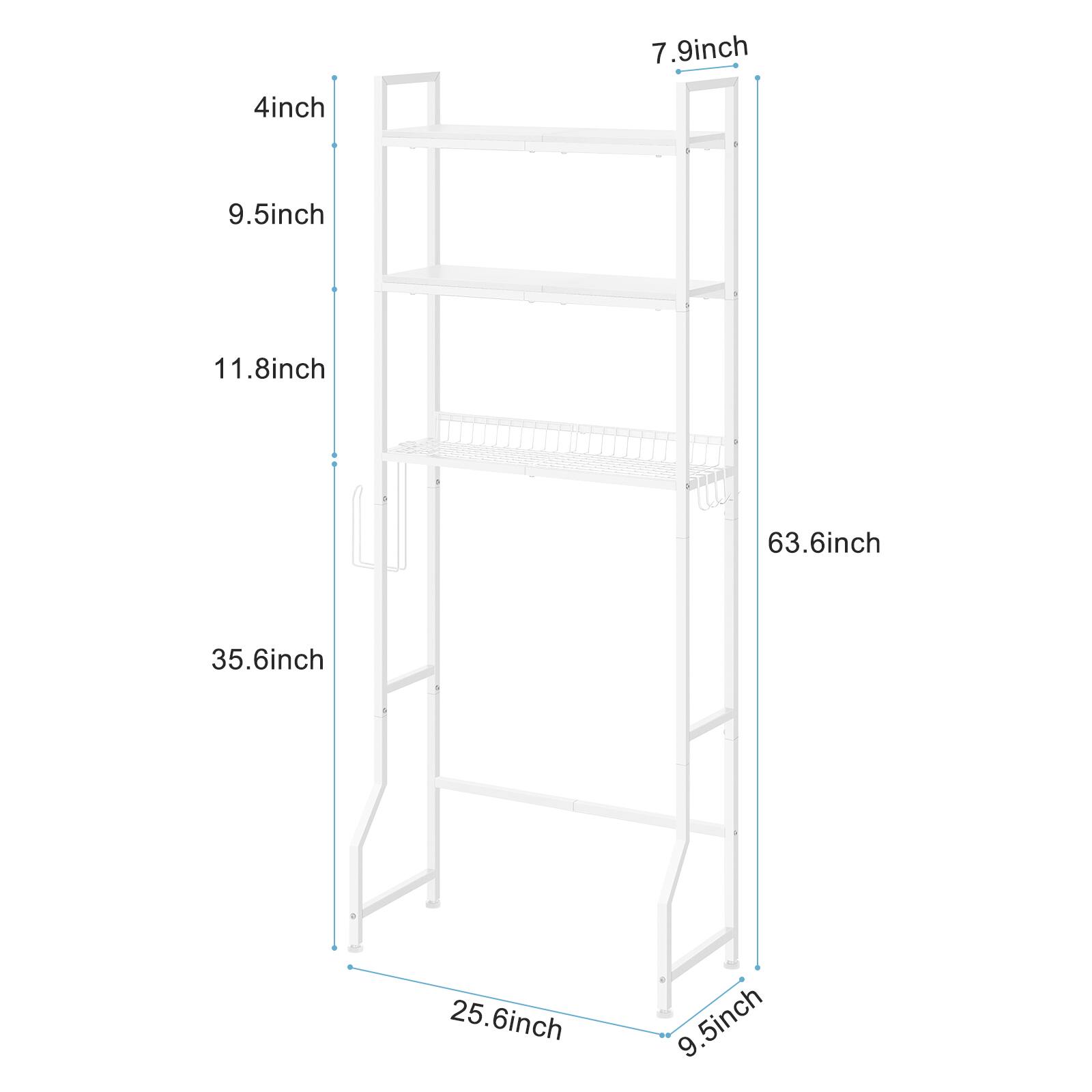 7.9 inch  
7.4 inch  
9.5 inch  
11.8 inch  
63.6 inch  
35.6 inch  
25.6 inch  
9.5 inch