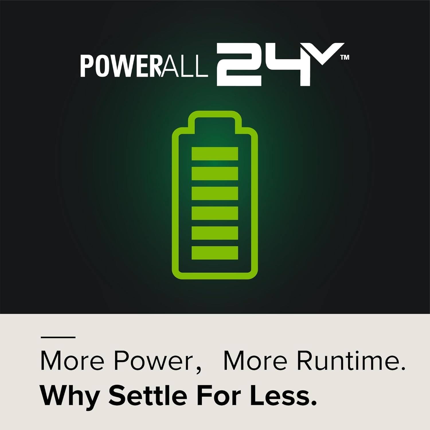 POWERALL 24V™

More Power, More Runtime.  
Why Settle For Less.
