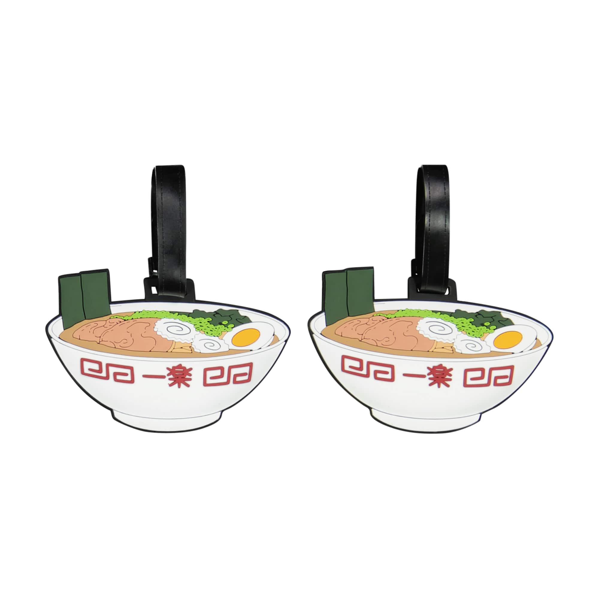 Concept One - Naruto Ichiraku Ramen Bowl 2-Piece Luggage Tag Set - Multi