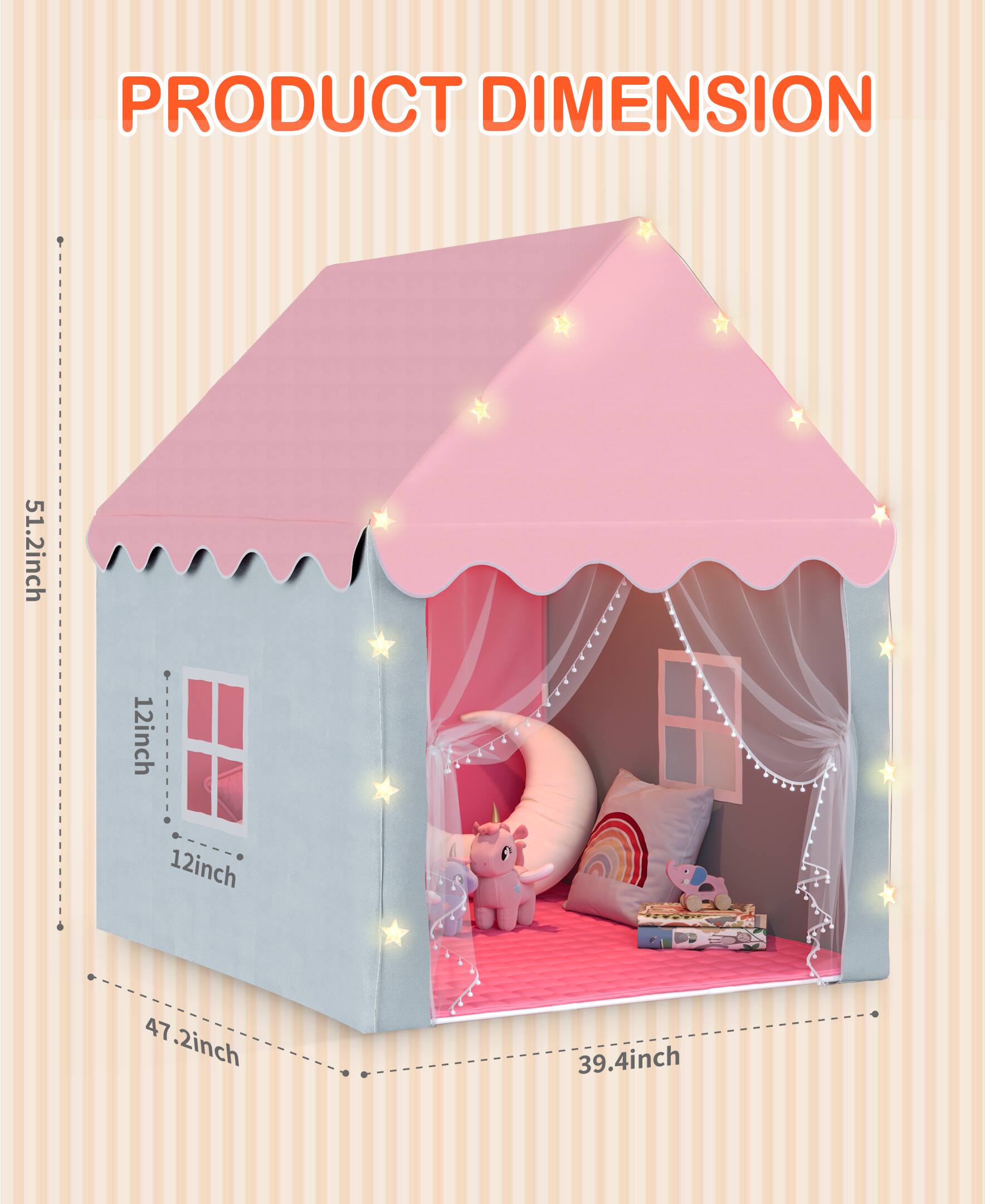 PRODUCT DIMENSION

51.2 inch  
12 inch  
12 inch  
47.2 inch  
39.4 inch