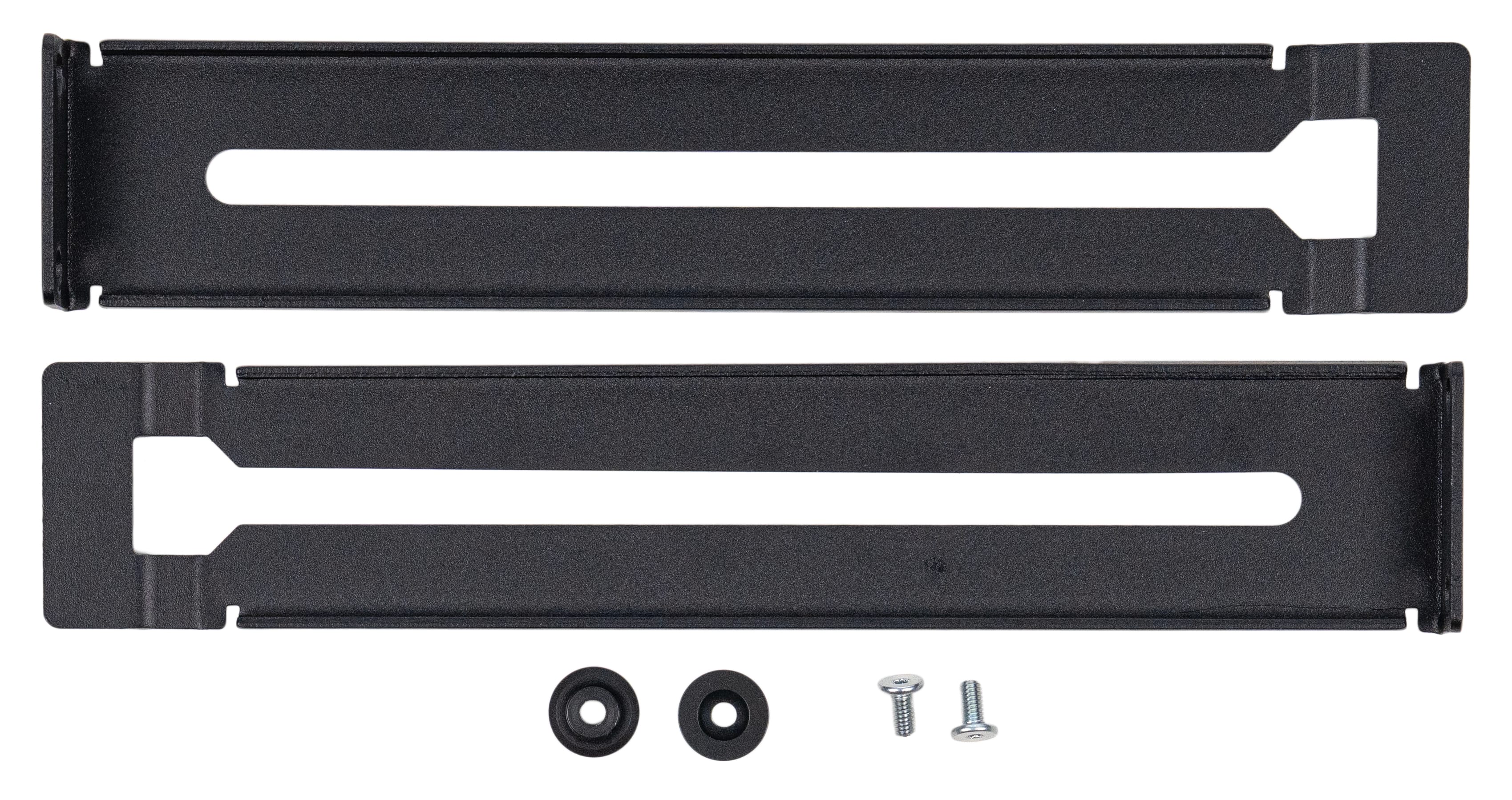 Sonance - REAR SUPPORT RACK RAILS KIT - Rack Rear Support Kit for Half-rack Amps & PowerZone 1004- 1U (Each) - Black