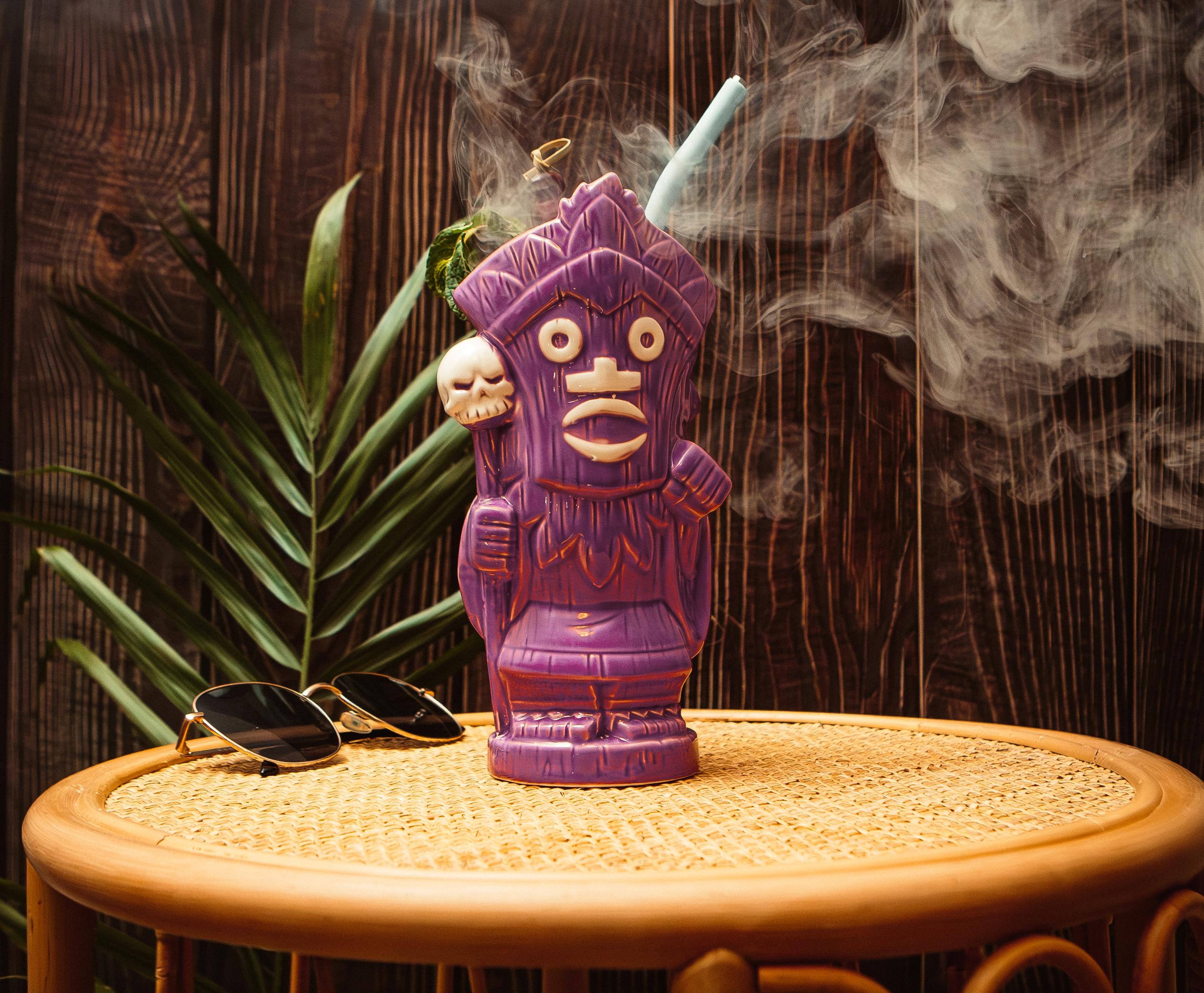 Alt View 2. ThinkGeek - Geeki Tikis Scooby-Doo Witch Doctor Ceramic Mug | Holds 20 Ounces - Purple.