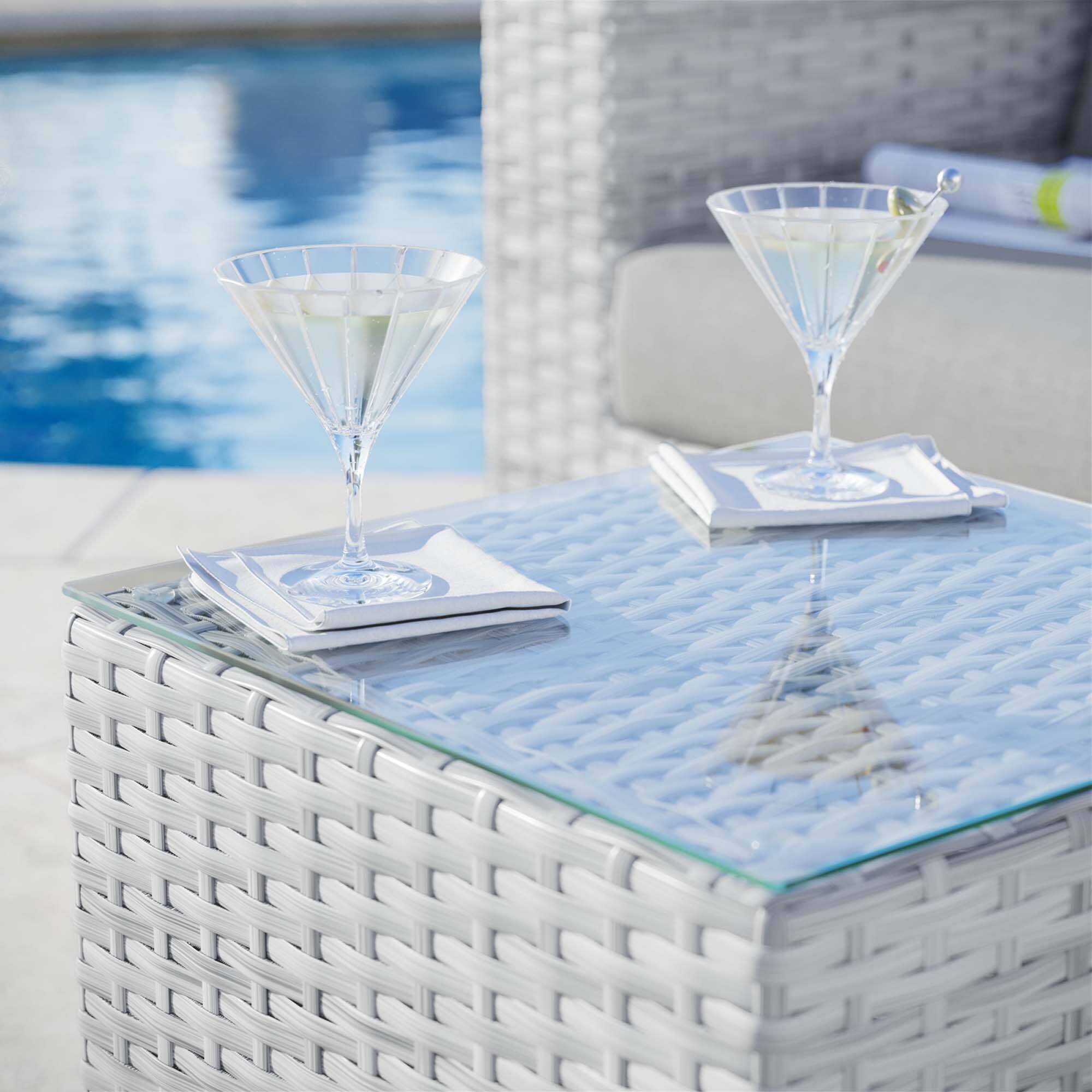 Back. Modway - Convene Outdoor Patio Side Table by Modway - Light Gray.