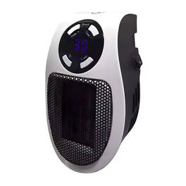 Cluzine - Smart Wall-Outlet Heater, Digital Control, PTC Heating, Constant Temp, for Home Office