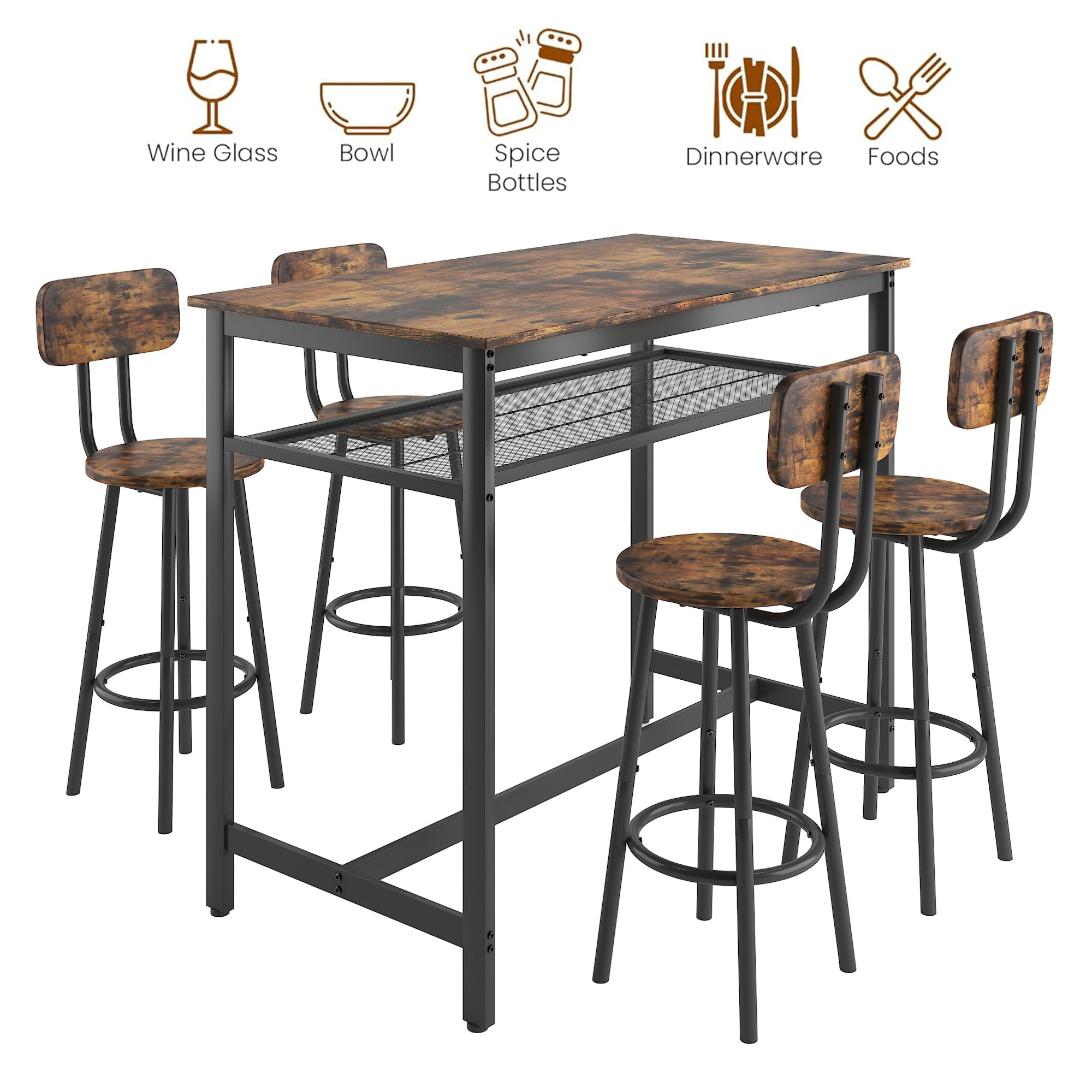 Wine Glass  
Bowl  
Spice Bottles  
Dinnerware  
Foods