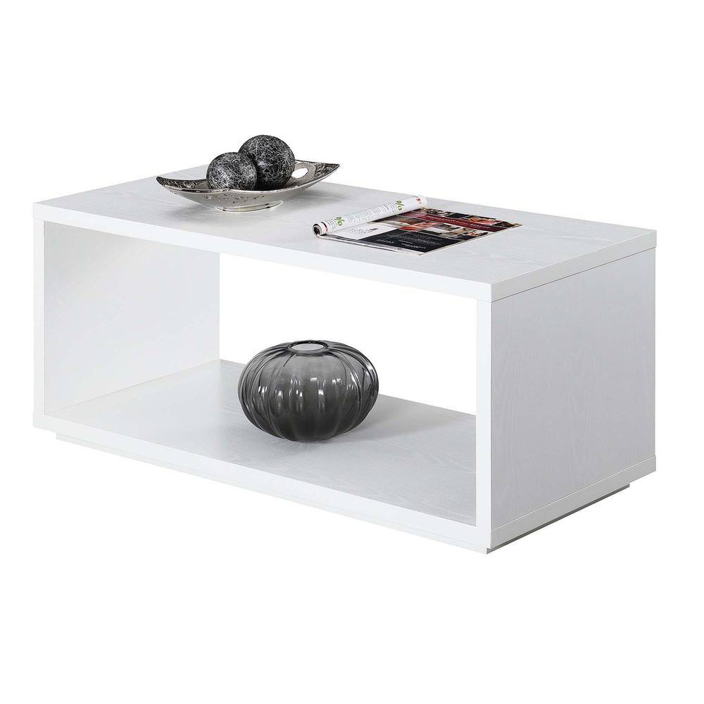 Angle. Convenience Concepts - Northfield Admiral Coffee Table - White.