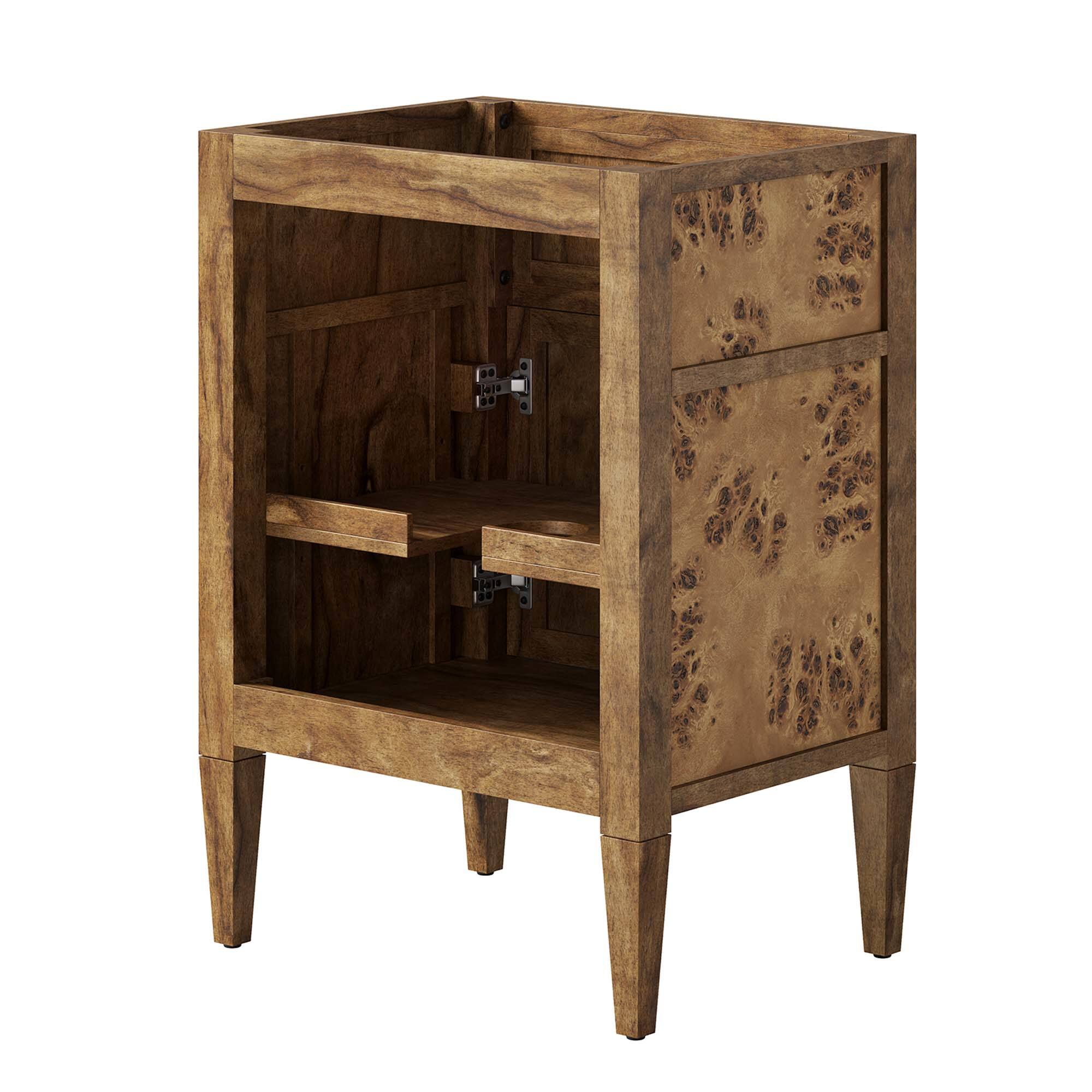 Alt View 5. Modway - Elysian 24" Wood Bathroom Vanity Cabinet (Sink Basin Not Included) by Modway - Brown.