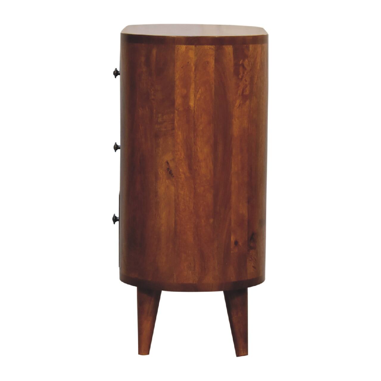 Alt View 5. Artisan Furniture - Artisan Furniture Solid Wood Mini Chestnut Cabinet, 3 Drawers, Brown - Brown.