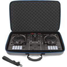 Front. CASEMATIX - DJ Controller Case Fits Hercules Inpulse 500 – Hard Shell Mixer Travel Case with Foam Protection & Strap.