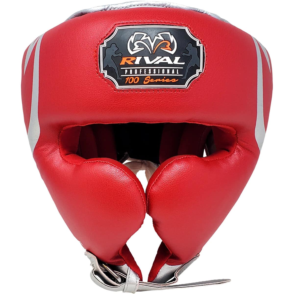 RIVAL Boxing RHG100 Professional Headgear Large Red/Silver RHG100