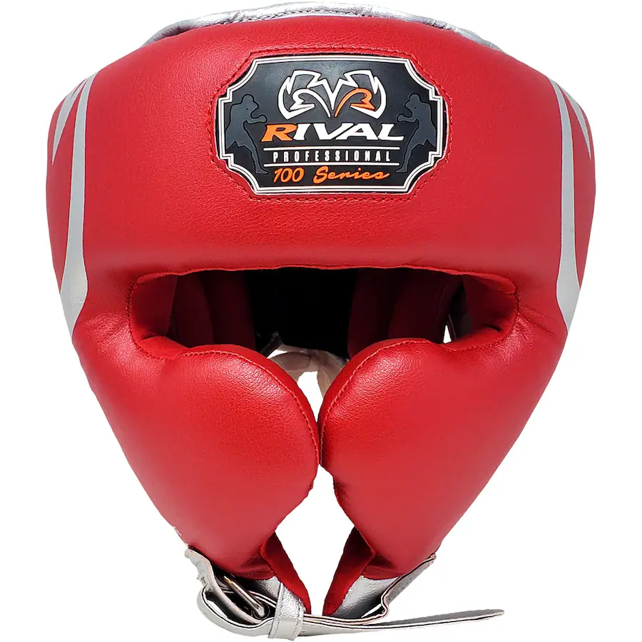 RIVAL Boxing RHG100 Professional Headgear Large Red/Silver RHG100 ...