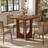 Rustic Style Table Designs Tribesigns Solid Wood Dining Table with Space Saving Design and Square ...