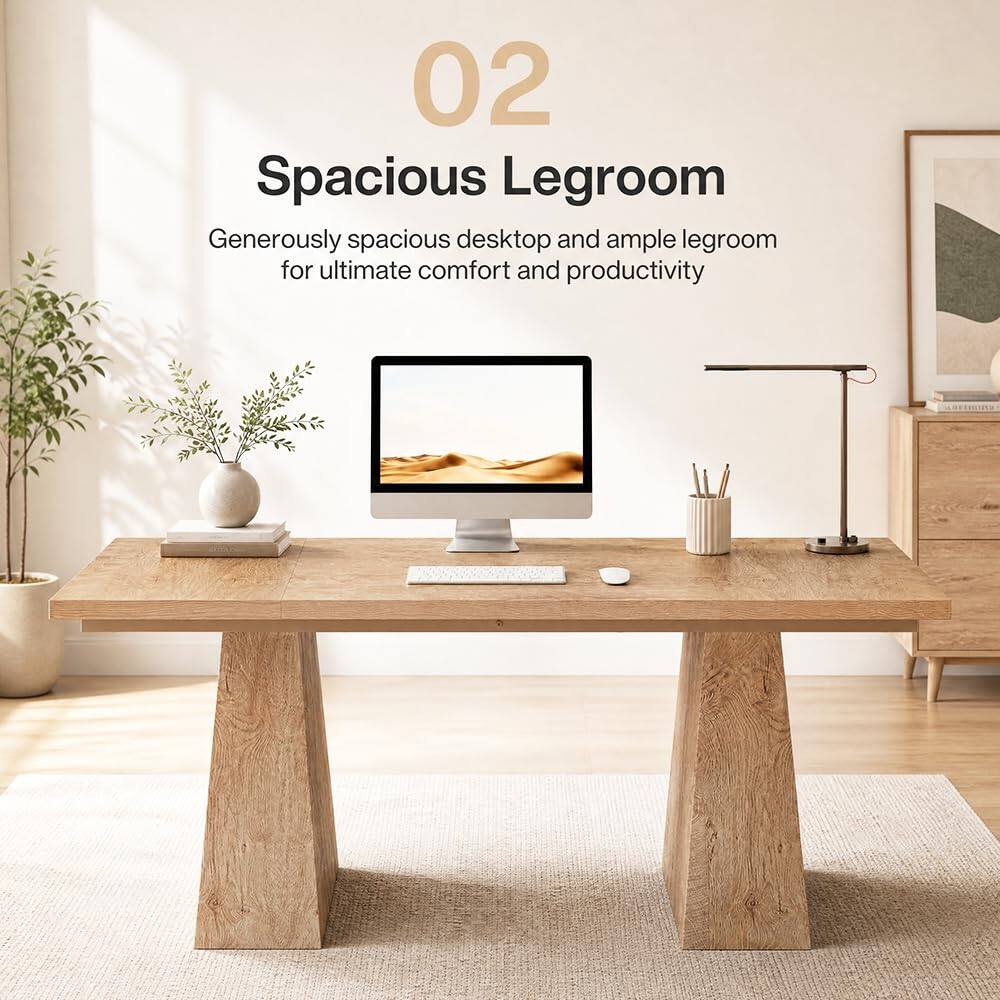 02 Spacious Legroom  
Generously spacious desktop and ample legroom for ultimate comfort and productivity