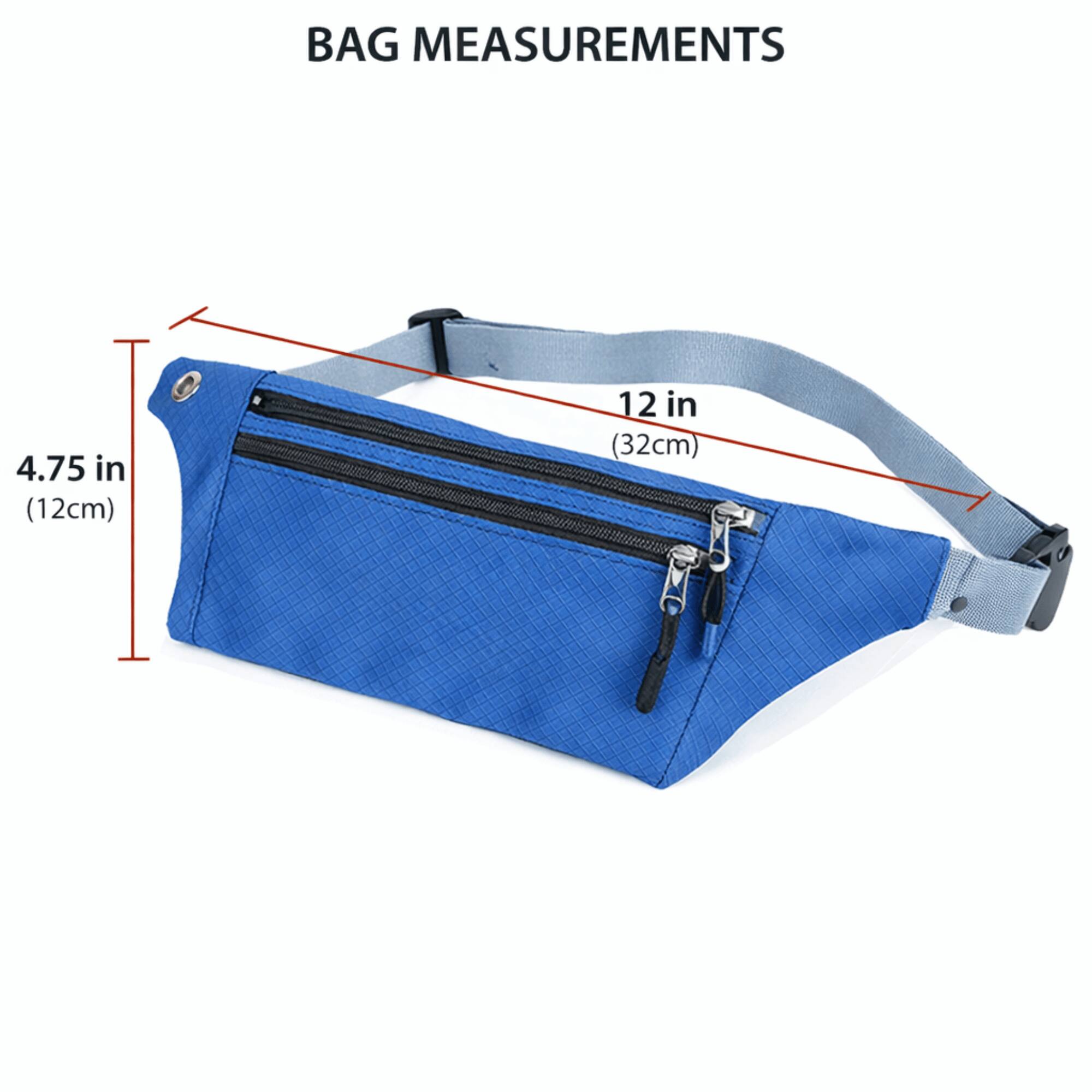 BAG MEASUREMENTS

4.75 in (12cm)  
12 in (32cm)