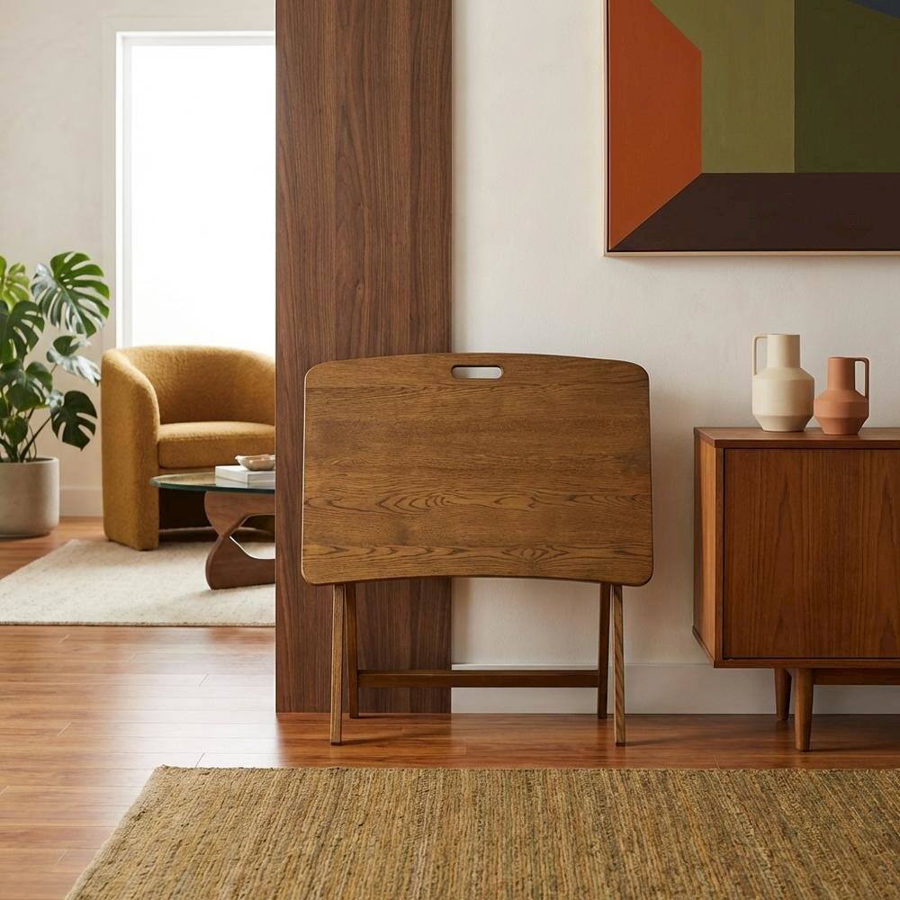 Alt View 3. FurniFact - Warm Brown - Warm Brown.