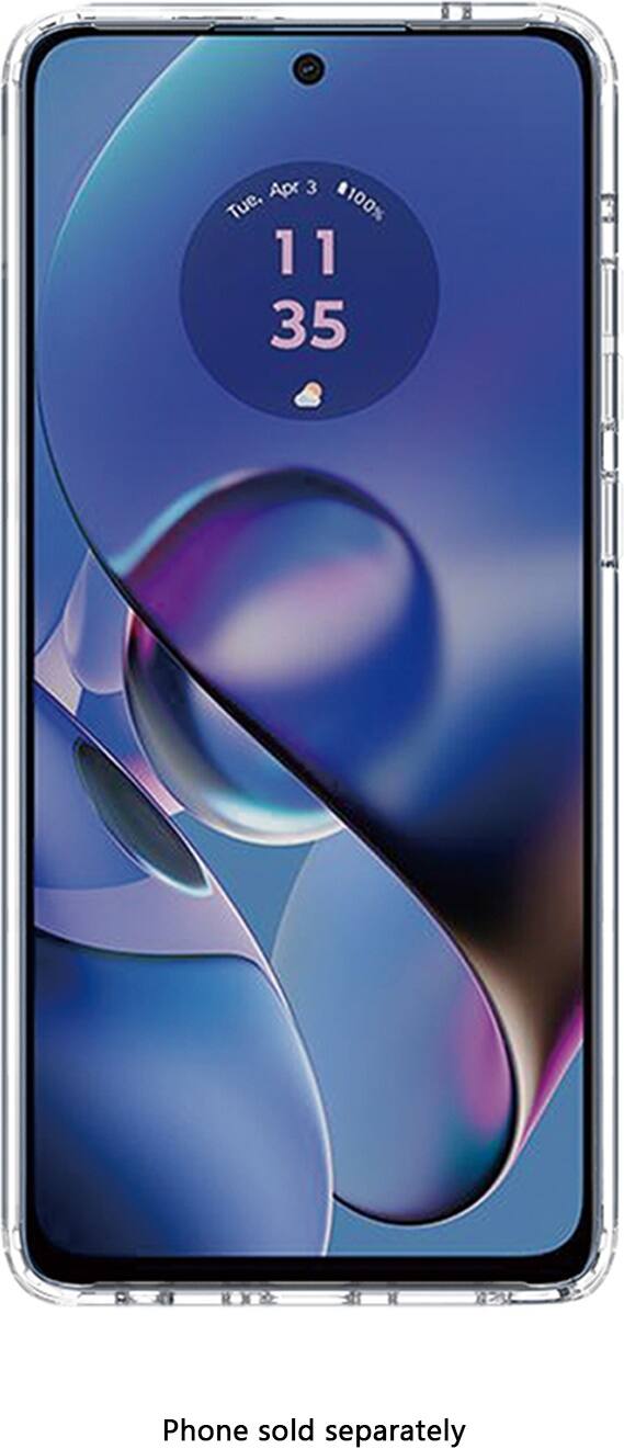 The text on the image reads: "Apr 3 Tue. 100% 11 35. Phone sold separately."