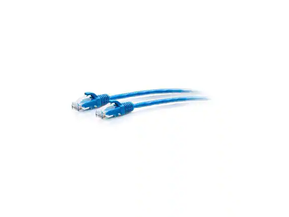 Front. Cables to Go - C2G 9ft Cat6a Snagless Unshielded UTP Slim Ethernet Patch Cable Blue C2G30133.