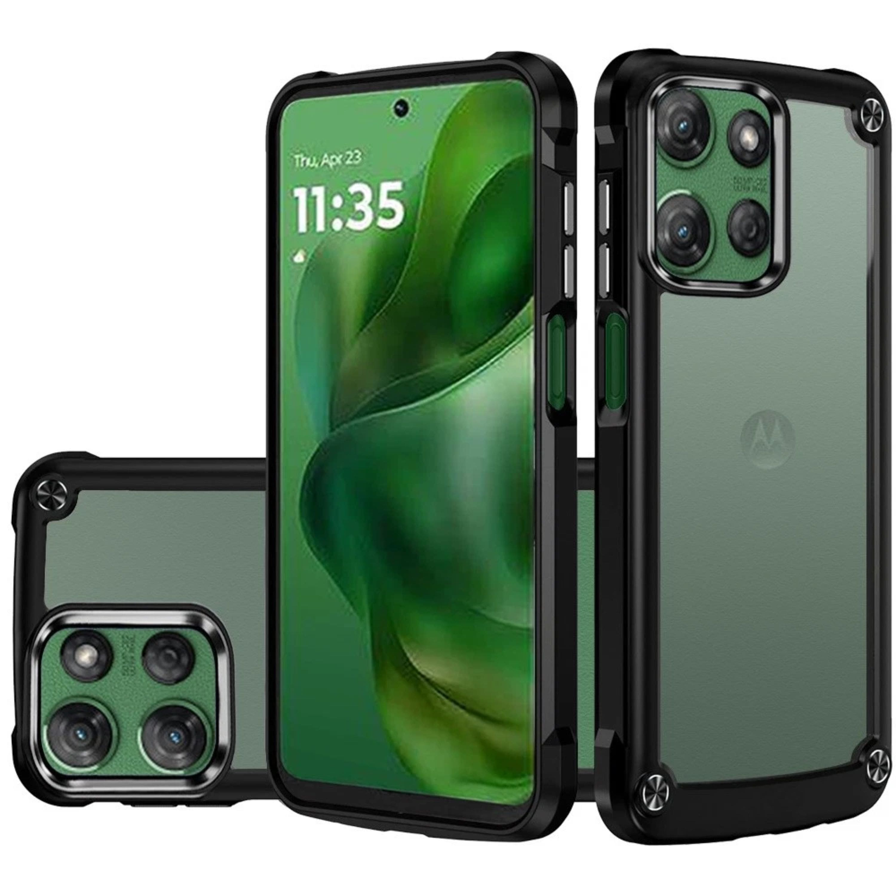 Kitcheniva - Hybrid With Metal Buttons Clear Back Plus Tempered Glass For Moto G Power 2025/2026 - Black price history on PriceWatchPro