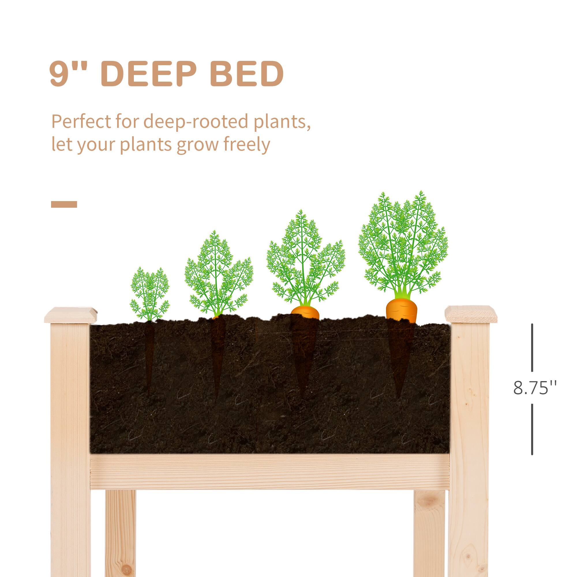 9" DEEP BED

Perfect for deep-rooted plants, let your plants grow freely

8.75"