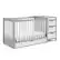 Left. Graco - Remi 4-in-1 Convertible Crib and Changer - Pebble Gray/White.
