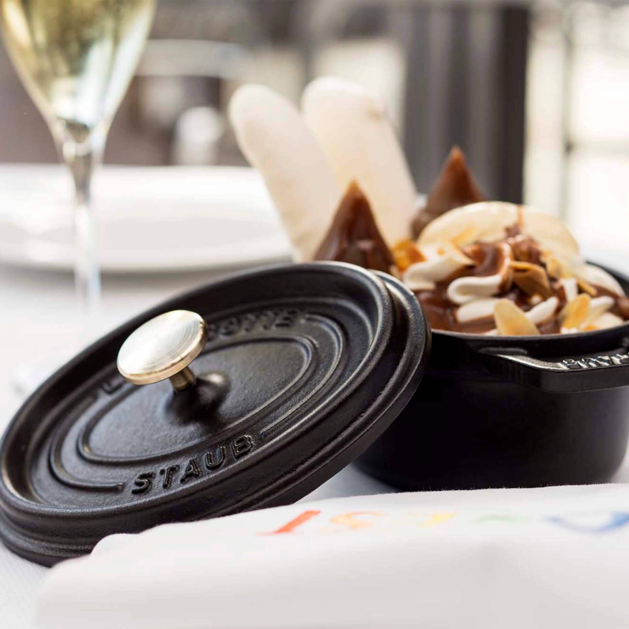 Staub Cast Iron 0.275 qt Mini Round Dutch Oven - Thumbnail 3