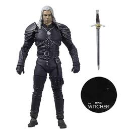 CroJack Capital - The Witcher Netflix 7-Inch Scale Action Figure | Geralt of Rivia - Black
