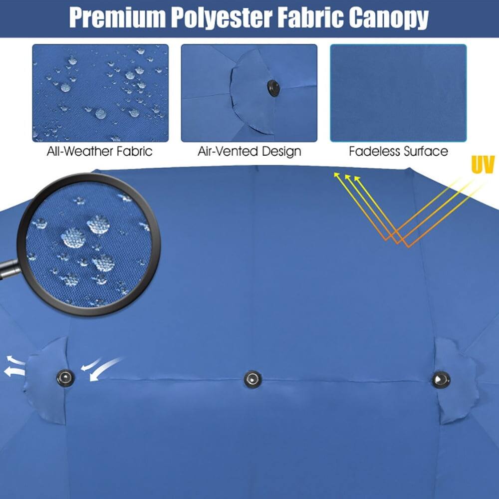 Premium Polyester Fabric Canopy

- All-Weather Fabric
- Air-Vented Design
- Fadeless Surface
- UV Protection