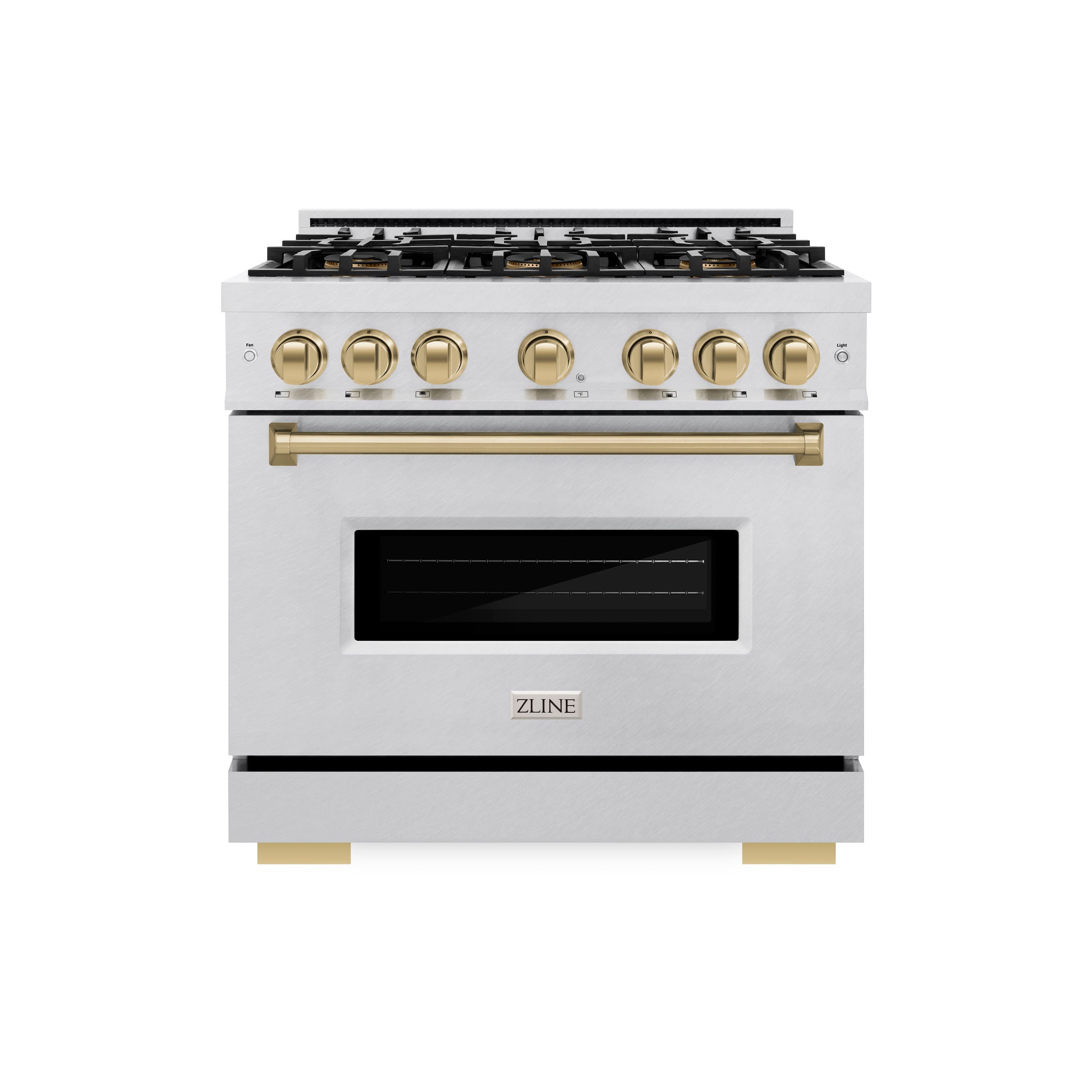 ZLINE - Autograph 36 in. 5.2 cu. ft. Classic Freestanding DuoPro Dual Fuel Range in Satin Stainless Steel and Bronze Accents - Satin Stainless Steel price history on PriceWatchPro