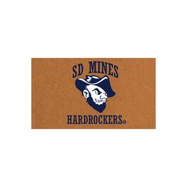 Evergreen Enterprises - South Dakota School of Mines and Technology Hardrockers 28" x 16" Team Logo Outdoor Coir Mat - Multicolor