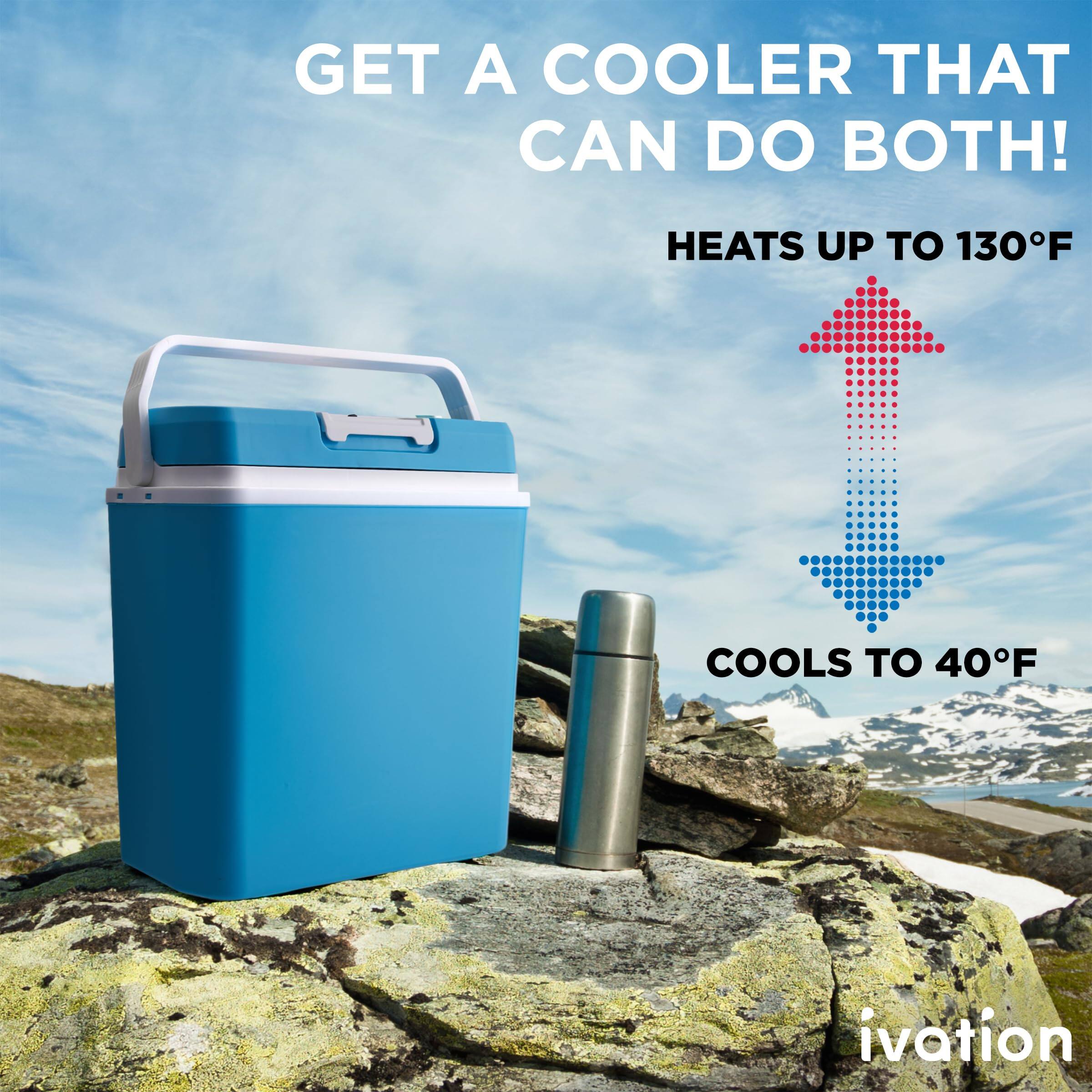 GET A COOLER THAT CAN DO BOTH! HEATS UP TO 130°F COOLS TO 40°F ivation