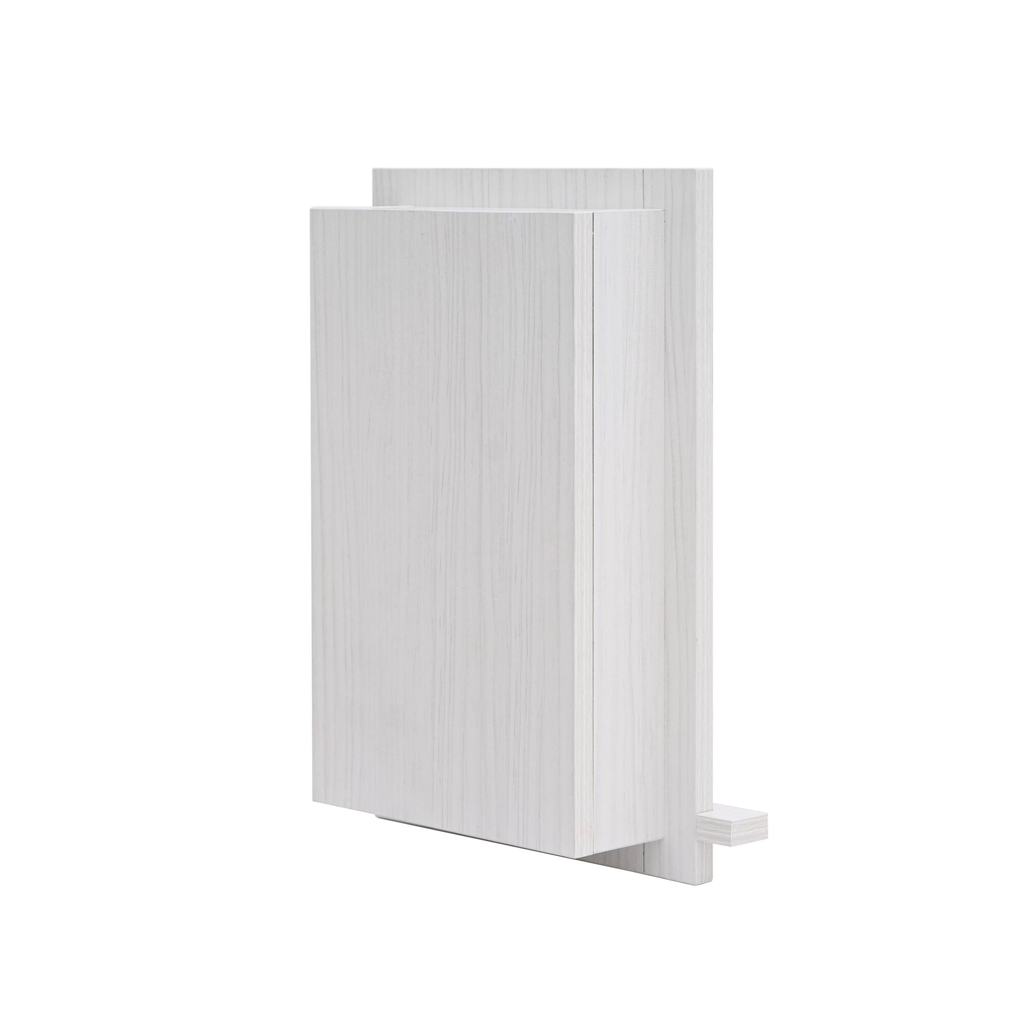 Alt View 7. AdirHome - Wood Wall Cabinet Recessed Wall Shelf - White.