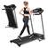 Front. Hunkstar - JK106 Home Electric Foldable Treadmill, Max 220lbs Capacity, 3 Programs, 1.5HP Power Motor - Black.