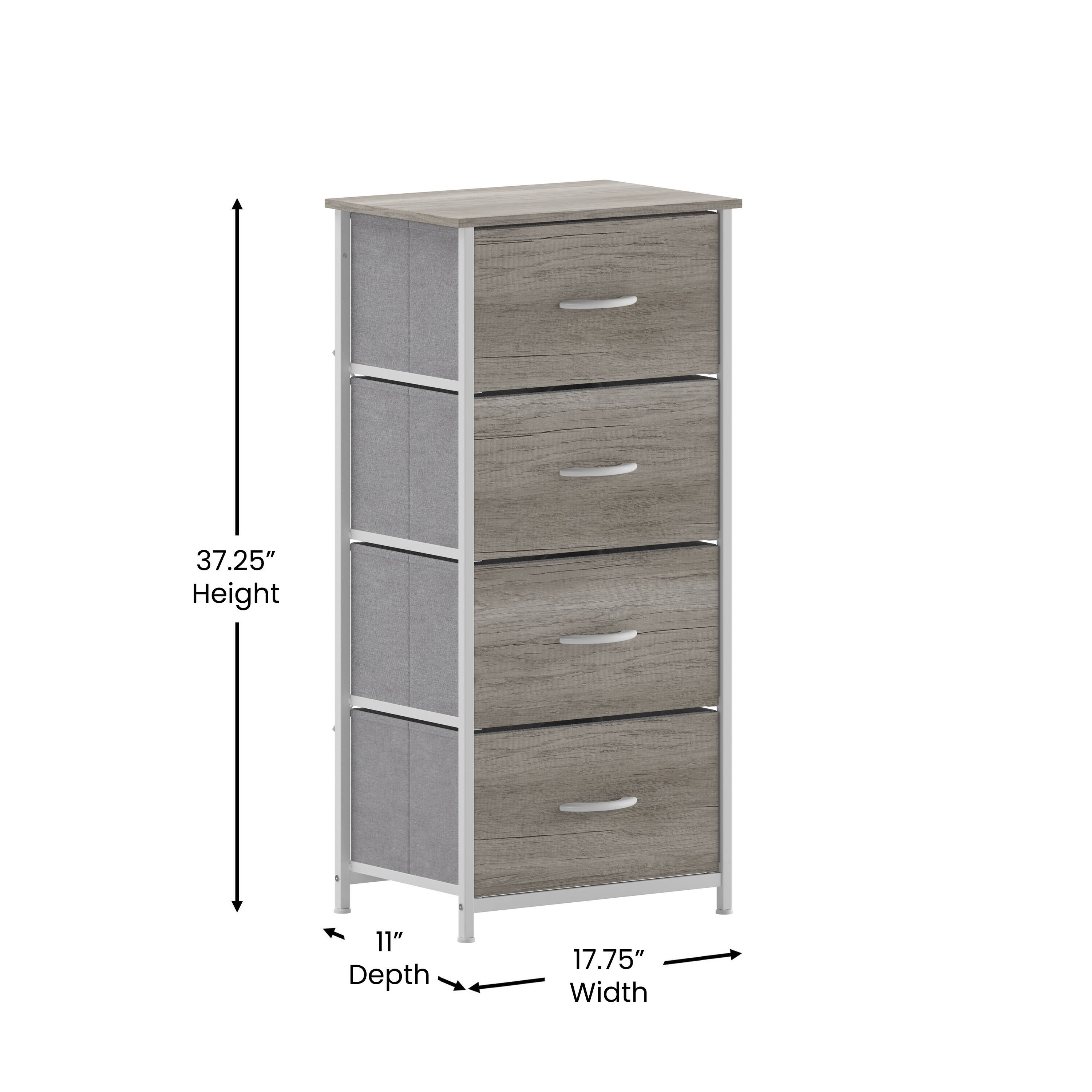 37.25" Height, 11" Depth, 17.75" Width