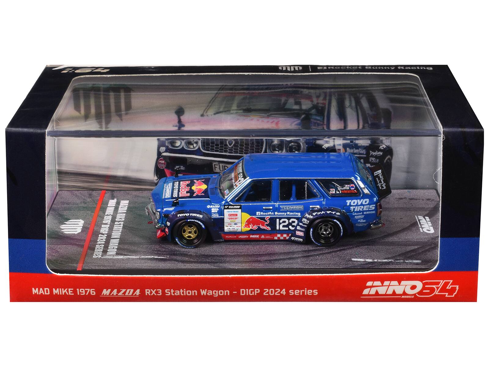"Ni1976 Mazda RX3 Station Wagon RHD #12 ""Mad"" Mike Whiddett ""D1 Grand Prix"" (2024) 1/64 Diecast Model Car by Inno Models" price history on PriceWatchPro