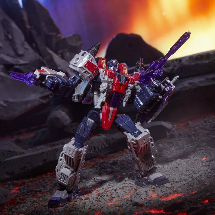Alt View 6. Transformers - Cybertron Universe Starscream Voyager Class | Transformers: Legacy United.