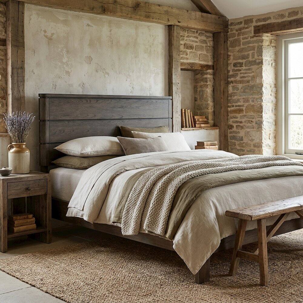 Alt View 3. Starlight Canyon Home - Brown Queen Panel Bed Headboard with LED Touch Light and Oak Veneers - Satin Espresso.