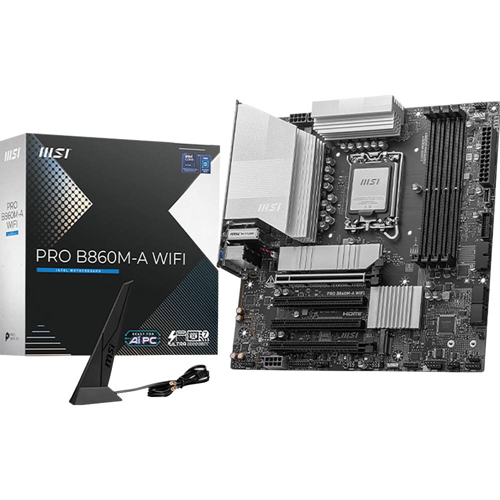 MSI PRO B860M-A WIFI  
Intel Wi-Fi 6 Ready  
AIPC  
Power 7